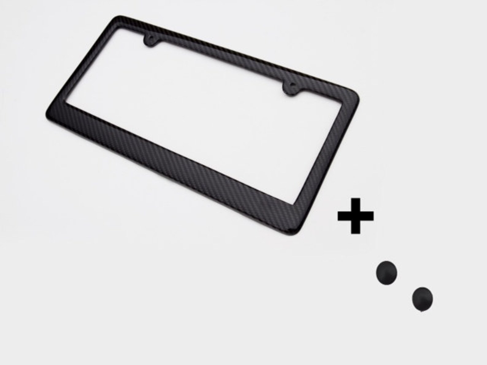 Racing_Gear Real Carbon Fiber License Plate Frame – Universal Fit For Front Or Rear (Twill Weave)