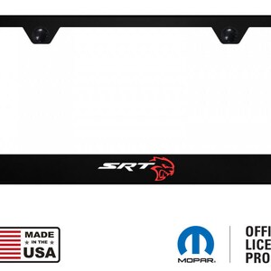 Mopar Logo In Black Polycarbonate License Plate Frame Official Licensed - Foto 10