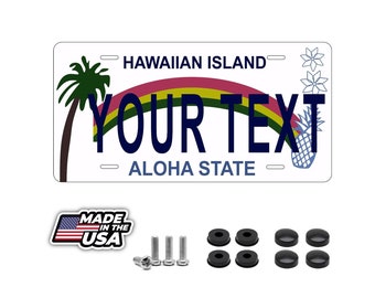 Hawaii Rainbow License Plate - Aloha State - Etsy 日本