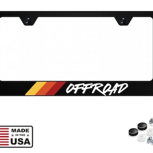 Toyota style heritage classic retro off-road license plate frame