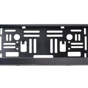 German license plate frame / euro evo2 frame bmw vw mercedes mini audi - silver