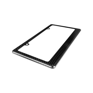 2-Pack Real Carbon Fiber License Plate Frames - 3K Weave, Includes Screw Caps, Boulevard Brand 1 thumbnail image