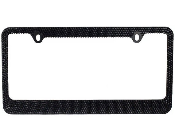 Bling License Plate Frames 2 Black Metal Diamond - Glitter Rhinestone Crystal Design Black Rhinestone License Plate Frame - Foto 13