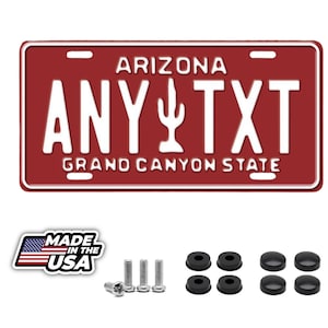 Arizona Grand Canyon State Personalized Custom License Plate your name any text custom