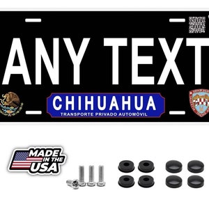 Black chihuahua mexico personalized novelty car license plates any text