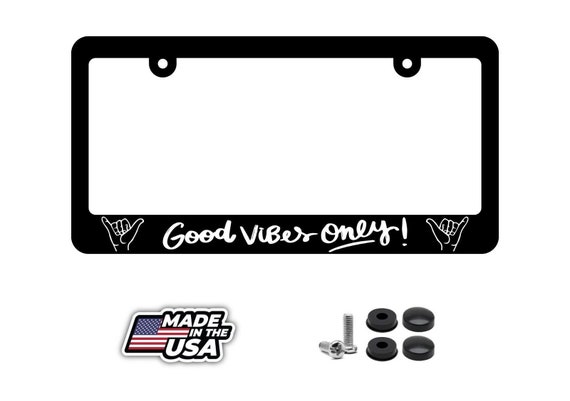 Hippie license plate frames discount