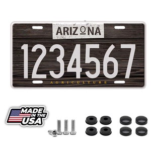 Arizona Agriculture Placa de matrícula personalizada personalizada con su nombre, cualquier texto personalizado, 12&quot; x 6&quot;