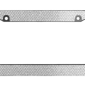 Clear Crystal Rhinestone Black license Plate Frame With Crystal Screw Caps