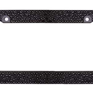 Black Mix Sizes Crystal Rhinestone Black license Plate Metal Frame with Screw Caps
