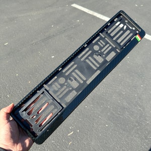 Real carbon fiber european size license plate frame holder for german audi vw