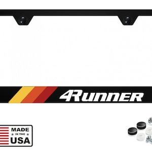 Vintage-Toyota 4Runner-Retro-Style-License-Plate-Frame-TRD-Offroad-4x4