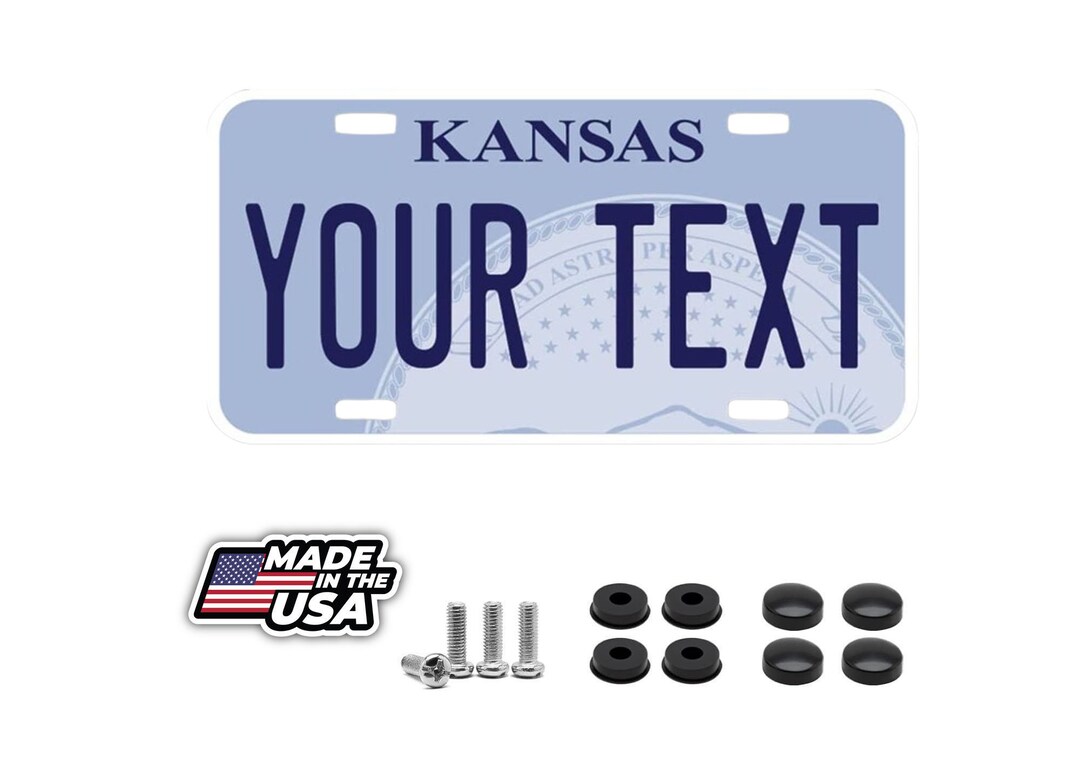KANSAS Personalized Custom License Plate Your Name Any Text Custom 12 X