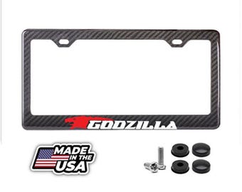 Ford F 150 Blacked Out With Carbon Fiber Inlay Zinc License Plate Frame 2 Hole E - Foto 6