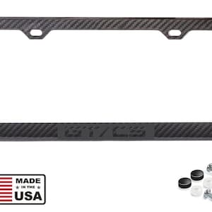 Ghost effect gt/cs mustang carbon fiber license plate frame. california  special