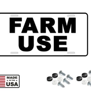Farm use vehicle license plate tag metal car automobile truck farm lt013