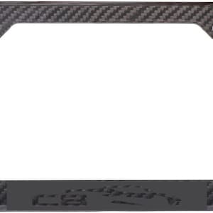 Cadre de plaque d'immatriculation effet fantôme 2021 corvette c8 stingray 100% fibre de carbone
