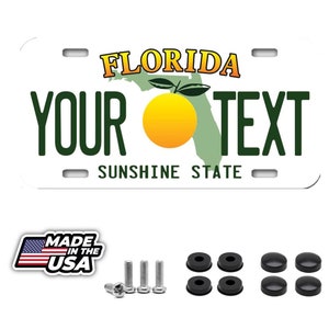 Florida Personalized Custom License Plate your name any text custom 12&quot; x 6&quot;