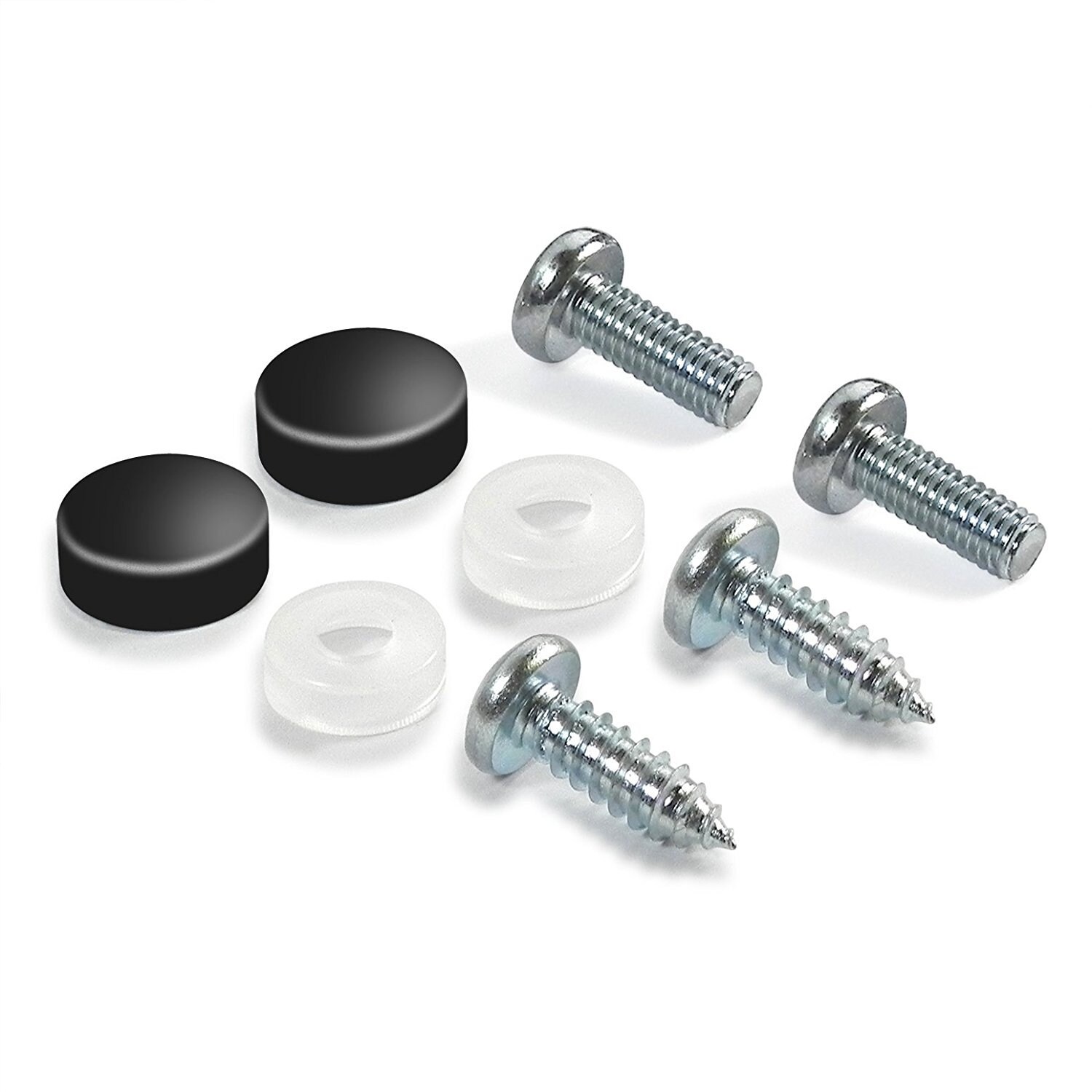 2-Pack Real Carbon Fiber License Plate Frames - 3K Weave, Includes Screw Caps, Boulevard Brand 2 thumbnail image