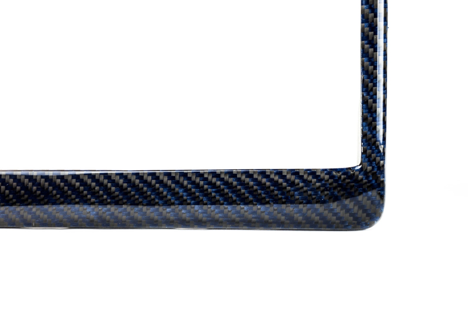 Real 100 Blue Carbon Fiber License Plate Tag Frame Cover Etsy