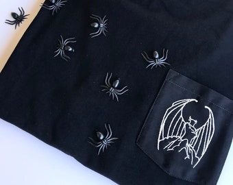 T-shirt avec poche Chernabog, Disney Fantasia, t-shirt fête d'Halloween