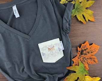 Bambi and Thumper Pocket Tee Shirt - Disneyland Trip Shirt