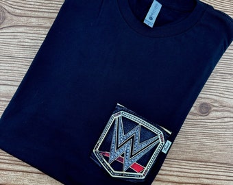 T-shirt avec poche ceinture Champion de lutte - Fan art fait main