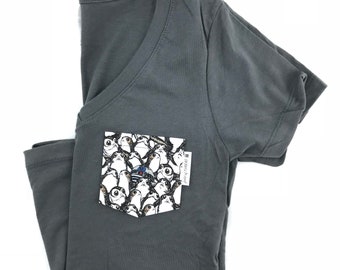 Star Wars Porg & R2-D2 Pocket Tee