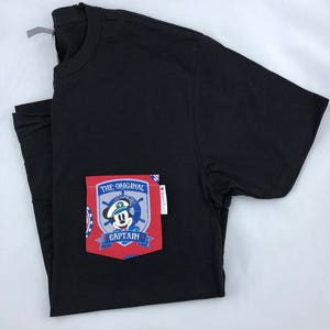 Sailor Mickey Mouse Pocket T-shirt,  Pocket Tee Shirt , Pocket Tee