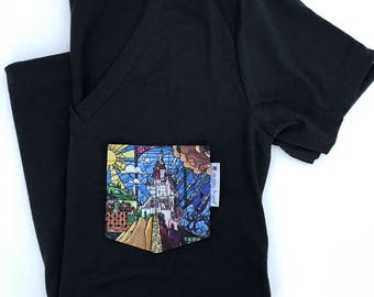 Beauty and the Beast Pocket Tee: Disneyland Trip Shirt