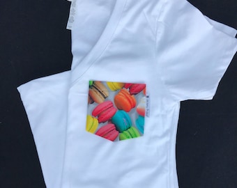 T-shirt Macarons Cookie Pocket : T-shirt multicolore avec poche