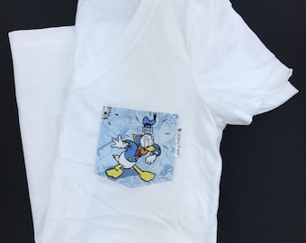 CLEARANCE - Angry Donald Duck T-shirt, Donald Duck Pocket Tee Shirt