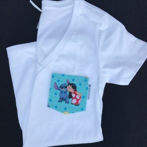 Lilo and Stitch Pocket T-shirt,  Pocket Tee Shirt , Pocket Tee