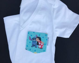 Lilo and Stitch Pocket Tee, Disney Trip Shirt