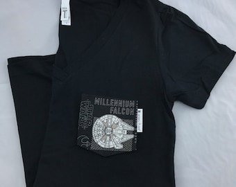 T-shirt avec poche Star Wars Millennium Falcon, T-shirt
