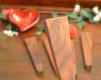 Black Walnut Beer Tap Handles (6" x 1.5") Handcrafted w/ Rich Wood Figuring - Great Guys Gift!
