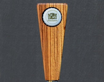 NEW EXOTIC 4.5" Sexy African Leopardwood Lil' Cappy: Beer TapHandles-Personalize with Your favorite bottle cap; then Remove and Replace!