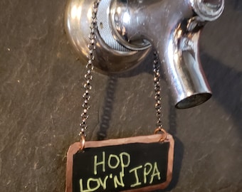 Copper Chalkboard ID Tag for your Beer or Beverage Faucet - Great Guy's Gift!