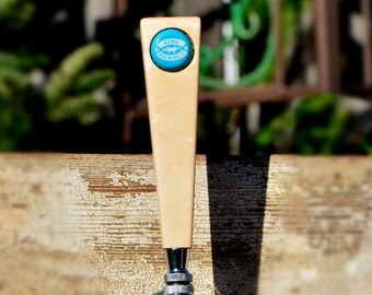 CAPHANDLES! - Beer Tap Handle of Solid Maple- Personalize it with your bottle cap