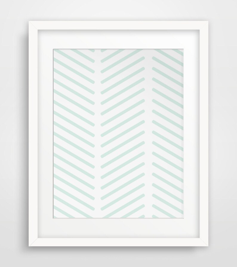 Mint Geometric Moroccan Art Mint Wall Art Moroccan Wall Etsy