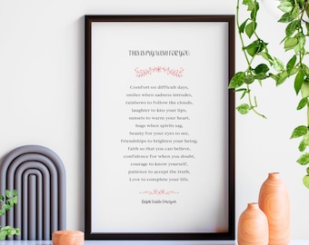 Gerahmtes Poster