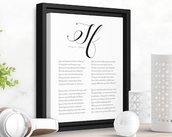 Rudyard Kipling Poem 'If' Framed Canvas Print: Inspirational Gift
