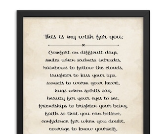 Ralph Waldo Emerson Poem Art Print: Inspirational Literary Gift
