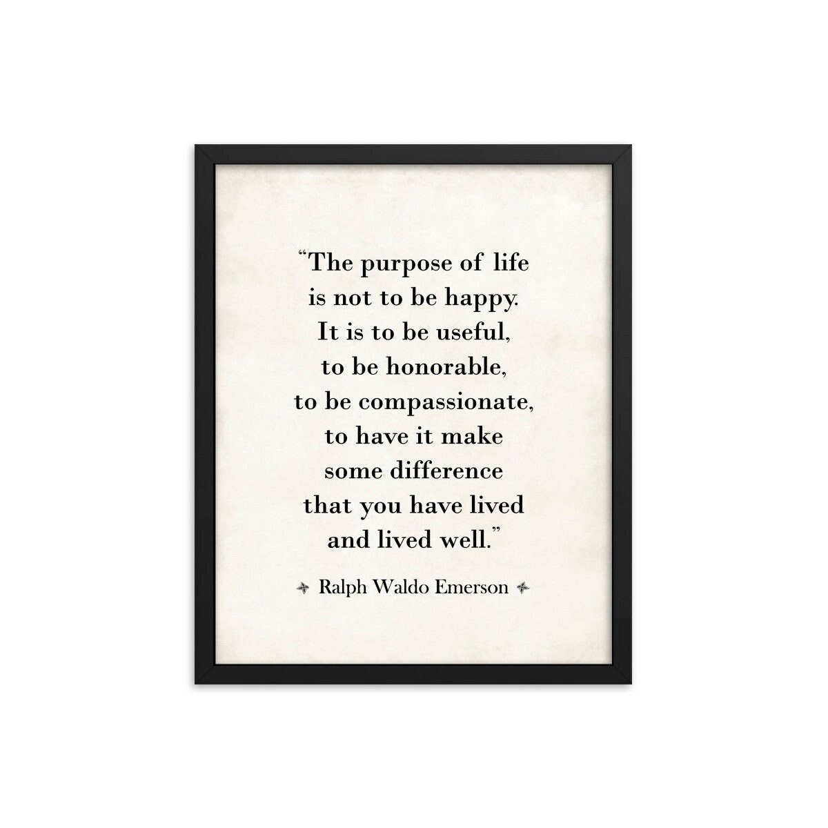Ralph Waldo Emerson Quote Art Print: Inspirational Literary Poem - Etsy