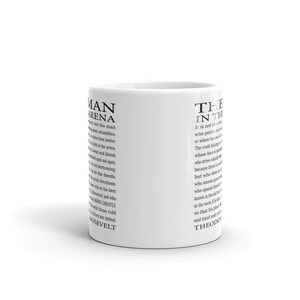 The Man in the Arena Quote Coffee Mug, Daring Greatly Motivational Gift for Him, Christmas Gift Idea for Husband, Brother, Friend image 7