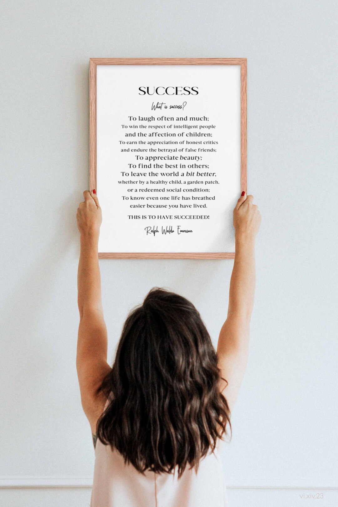 Ralph Waldo Emerson Quote Poster: Success Poem Art Print - Etsy