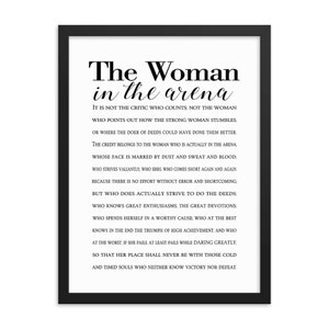 The Woman in the Arena Printable Quote, Daring Greatly Digital Print, INSTANT DOWNLOAD, DYI Mother's Day Gift, Gift for Mom, Teddy Roosevelt image 5