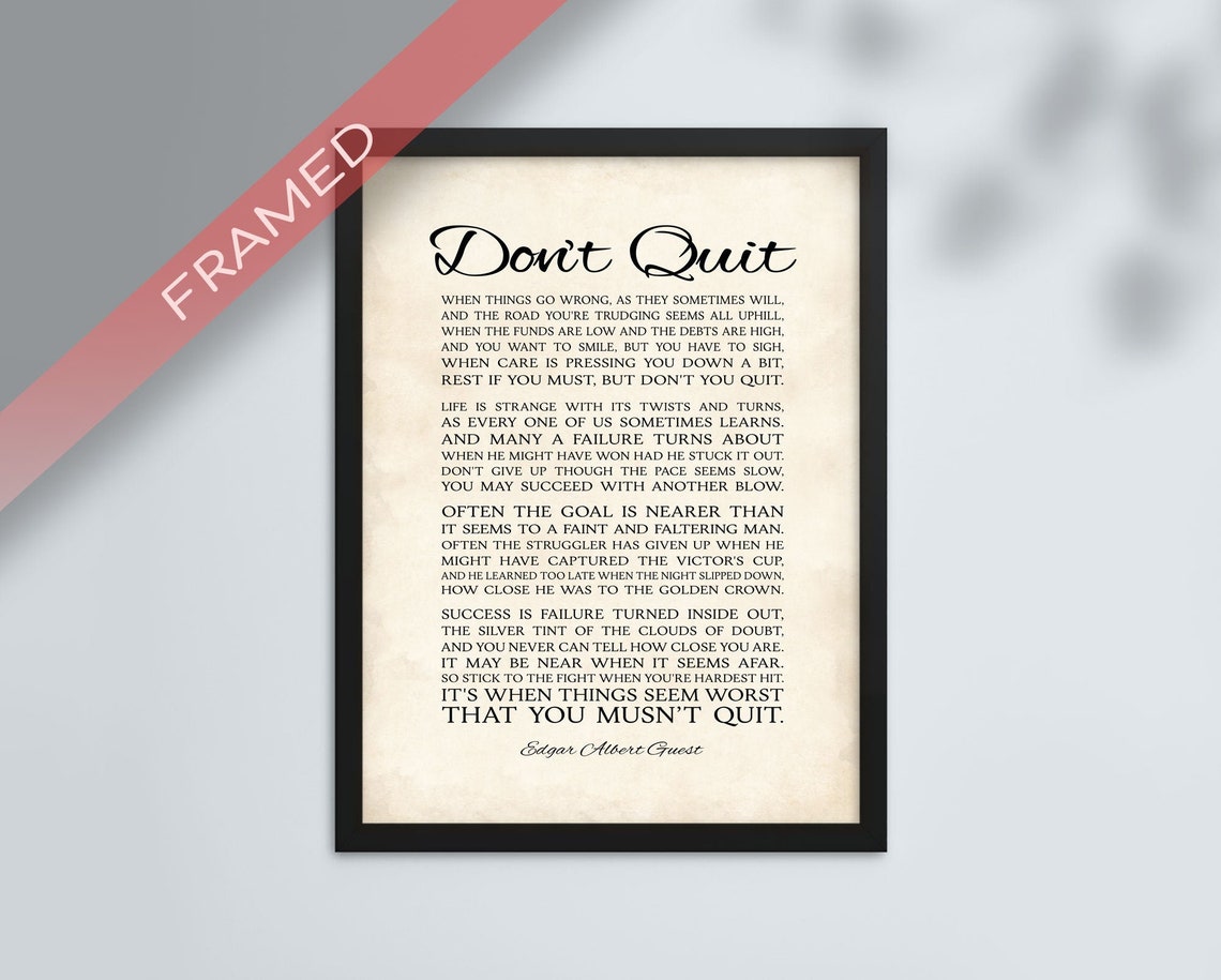 dont quit poem by edgar dont quit poem by edgar