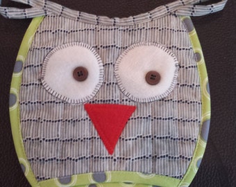 De uil... Ovenwanten digitaal patroon