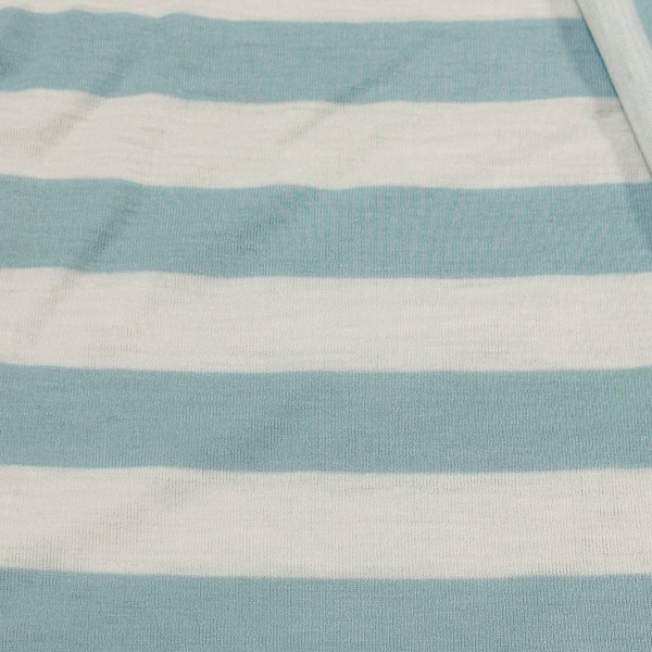 Baby Blue & White  Knit Designer Apparel Fabric