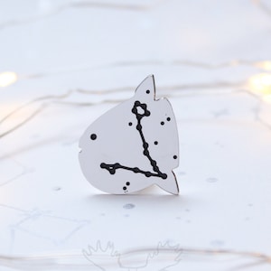 Moon fish pin opah brooch pisces pin sunfish brooch constellation pin moon brooch zodiac pin fish jewelry gift animal pin vegan brooch fish
